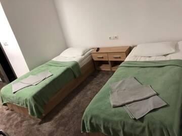 Фото номера Двухместный номер Делюкс с 2 отдельными кроватями Отель Pensiune CasaMircea г. Бистрица 25