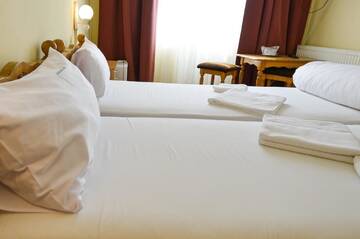Фото номера Улучшенный двухместный номер с 2 отдельными кроватями Отель Hotel Decebal Bistrita г. Бистрица 3