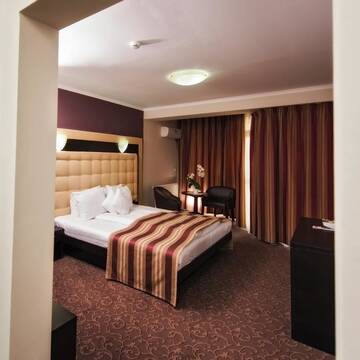 Фото номера Двухместный номер бизнес-класса с 1 кроватью Отель Hotel Ozana г. Бистрица 8