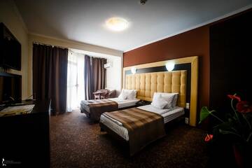 Фото номера Двухместный номер с 2 отдельными кроватями Отель Hotel Ozana г. Бистрица 7