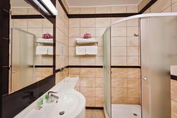 Фото номера Двухместный номер бизнес-класса с 1 кроватью Отель Hotel Ozana г. Бистрица 3